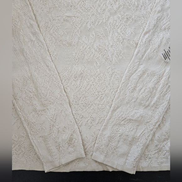 Jones New York Collection Lacy Ivory Top - Size L - NWT - Picture 2 of 7